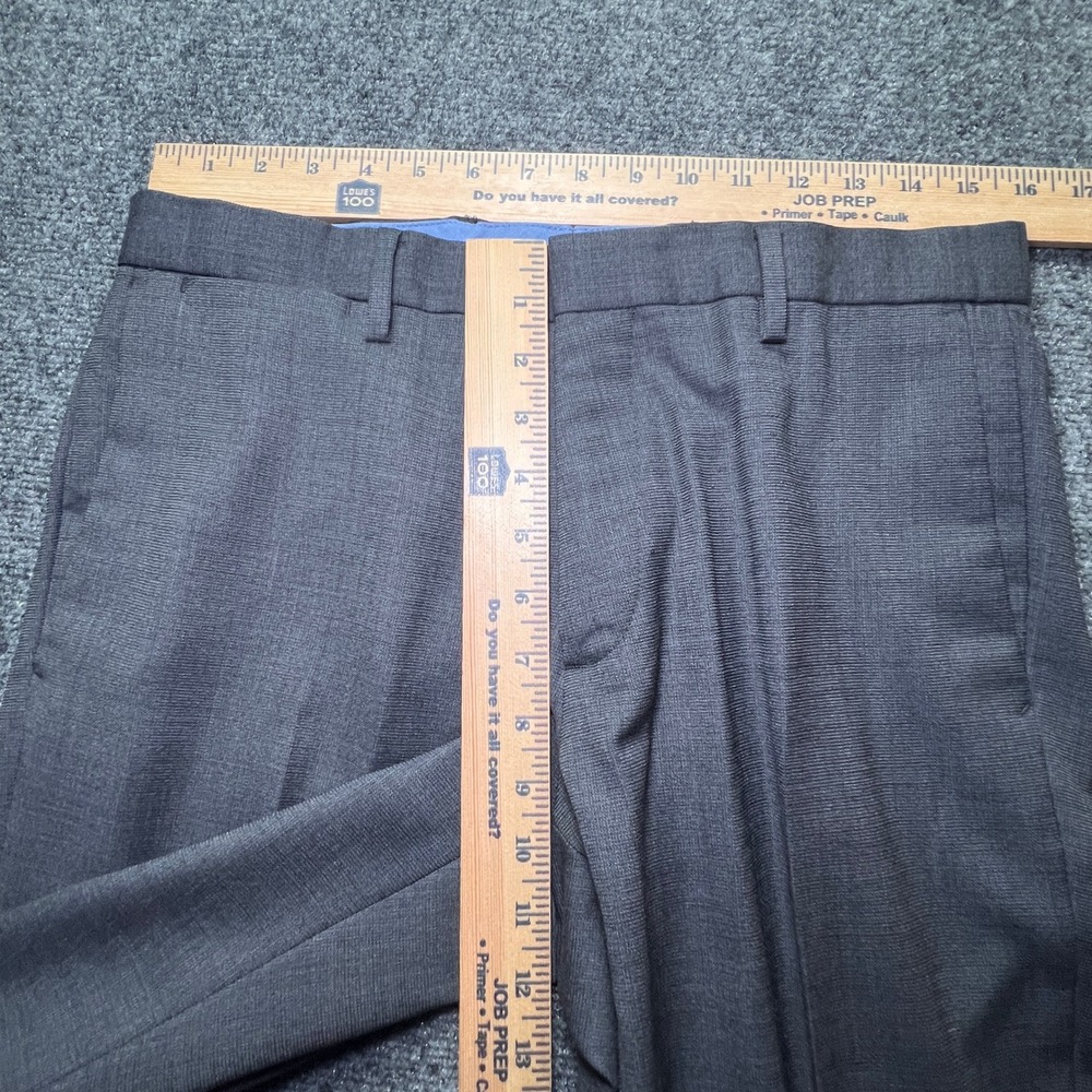 Banana Republic Slim Fit Charcoal Gray 100% Wool Dress Pants 31x32 175360-00 - Picture 6 of 12